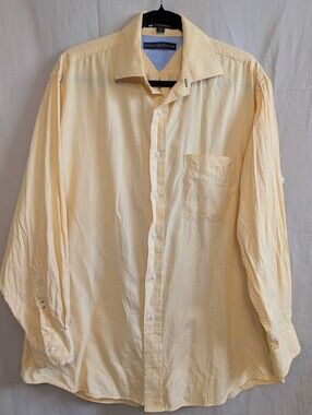 Tommy Hilfiger Pale Yellow Men's Button-Up Dress Shirt